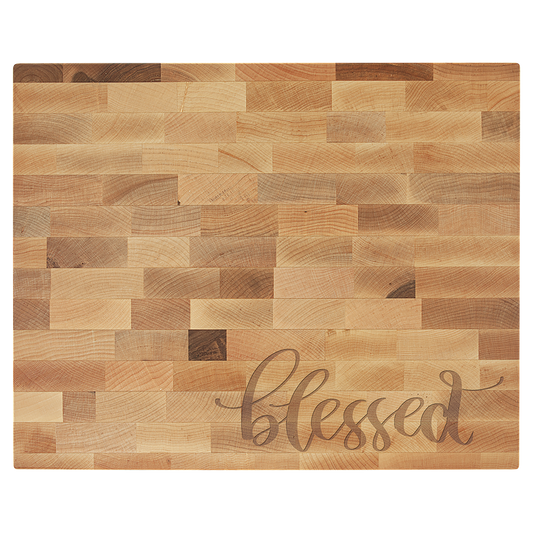 16" x 13" x 1 1/2" Maple Butcher Block Cutting Board