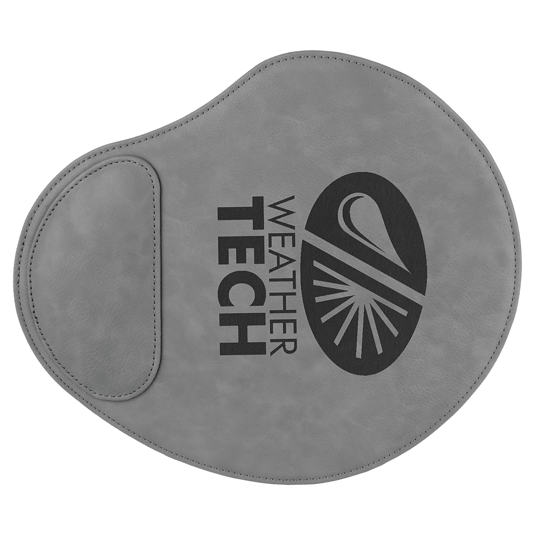 Gray Engravable Leatherette Mouse Pad - 9" x 10 1/4"