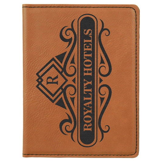 Rawhide Engravable Leatherette Passport Holder - 4 1/4" x 5 1/2"