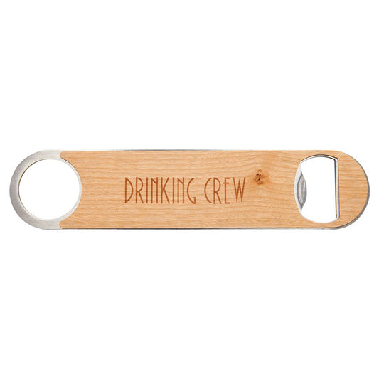 Bottle Opener with Wood Veneer - 1 1/2" x 7"