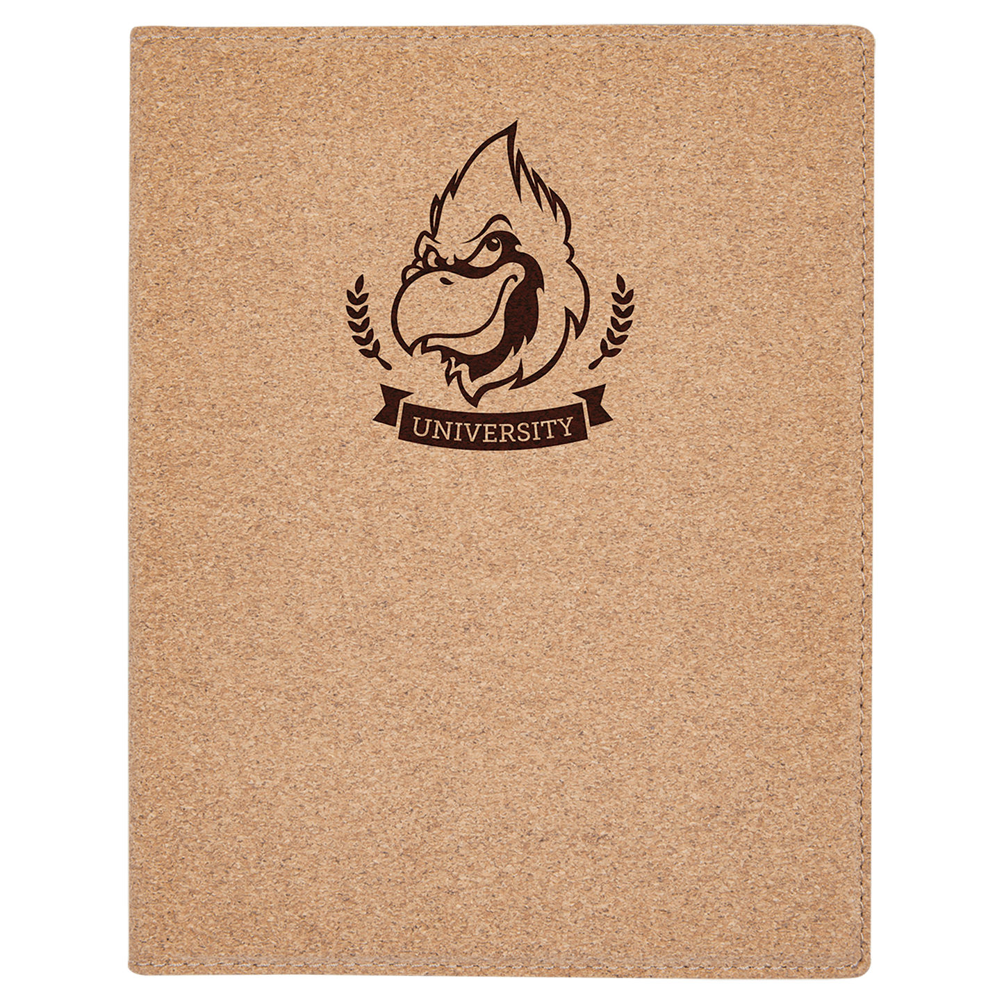 Small Cork Portfolio with Notepad - 7" x 9"