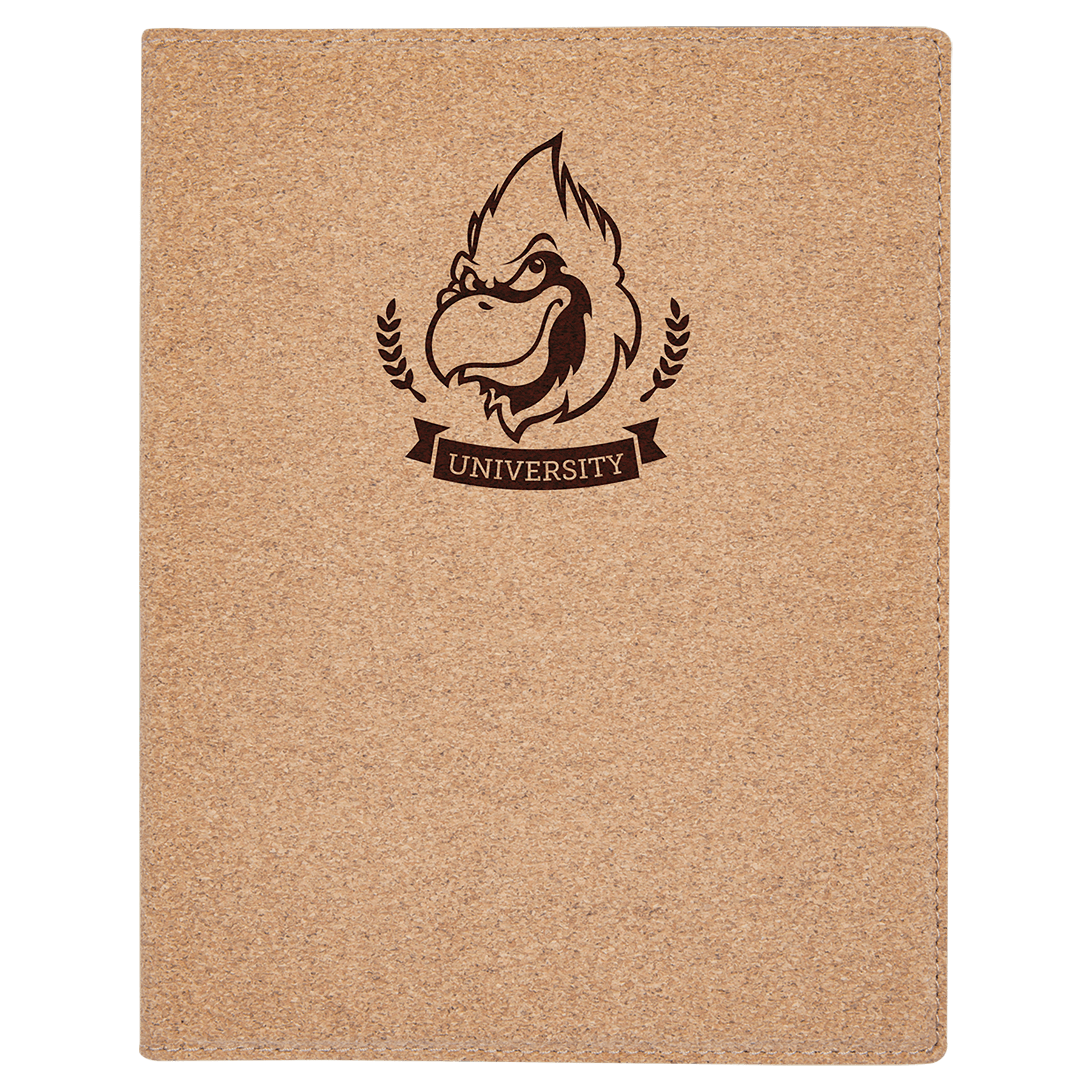 Small Cork Portfolio with Notepad - 7" x 9"