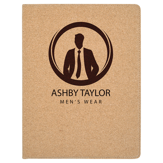 Cork Portfolio with Notepad - 9 1/2" x 12"