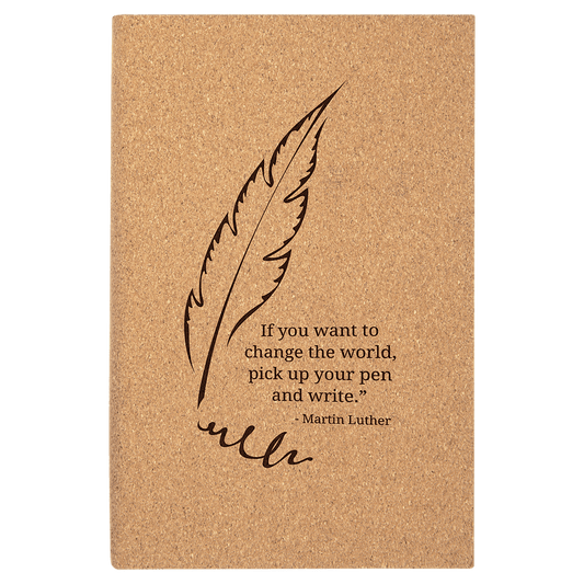 Cork Journal with Lined Notepad - 5 1/4" x 8 1/4"