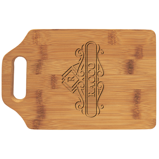 Bamboo Cutting Board with Handle - 9" x 6"