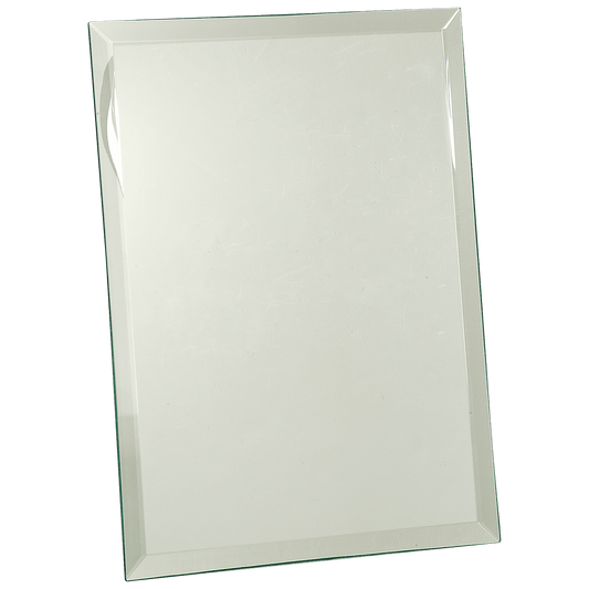 9" x 12" Clear Glass Mirror Plaque