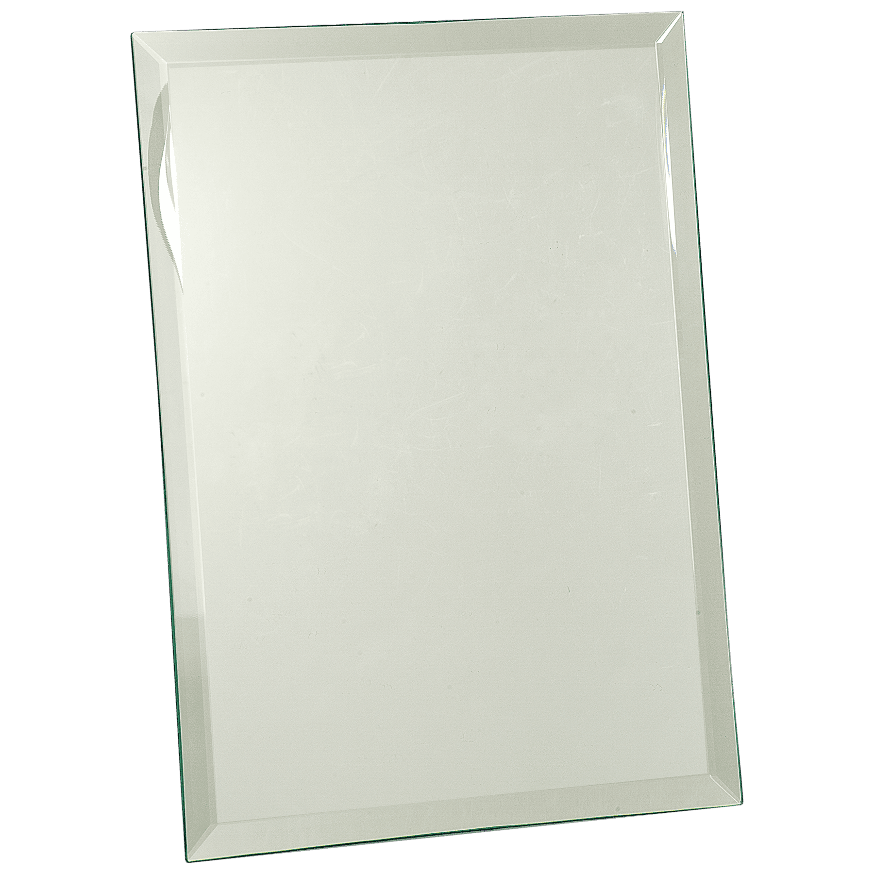 Clear Glass Mirror Plaque - 9" x 12"
