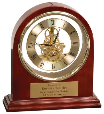 Grand Piano Arch Clock - 7 3/4" x 9"