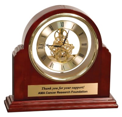 Grand Piano Step-Arch Clock - 9 1/4" x 9"
