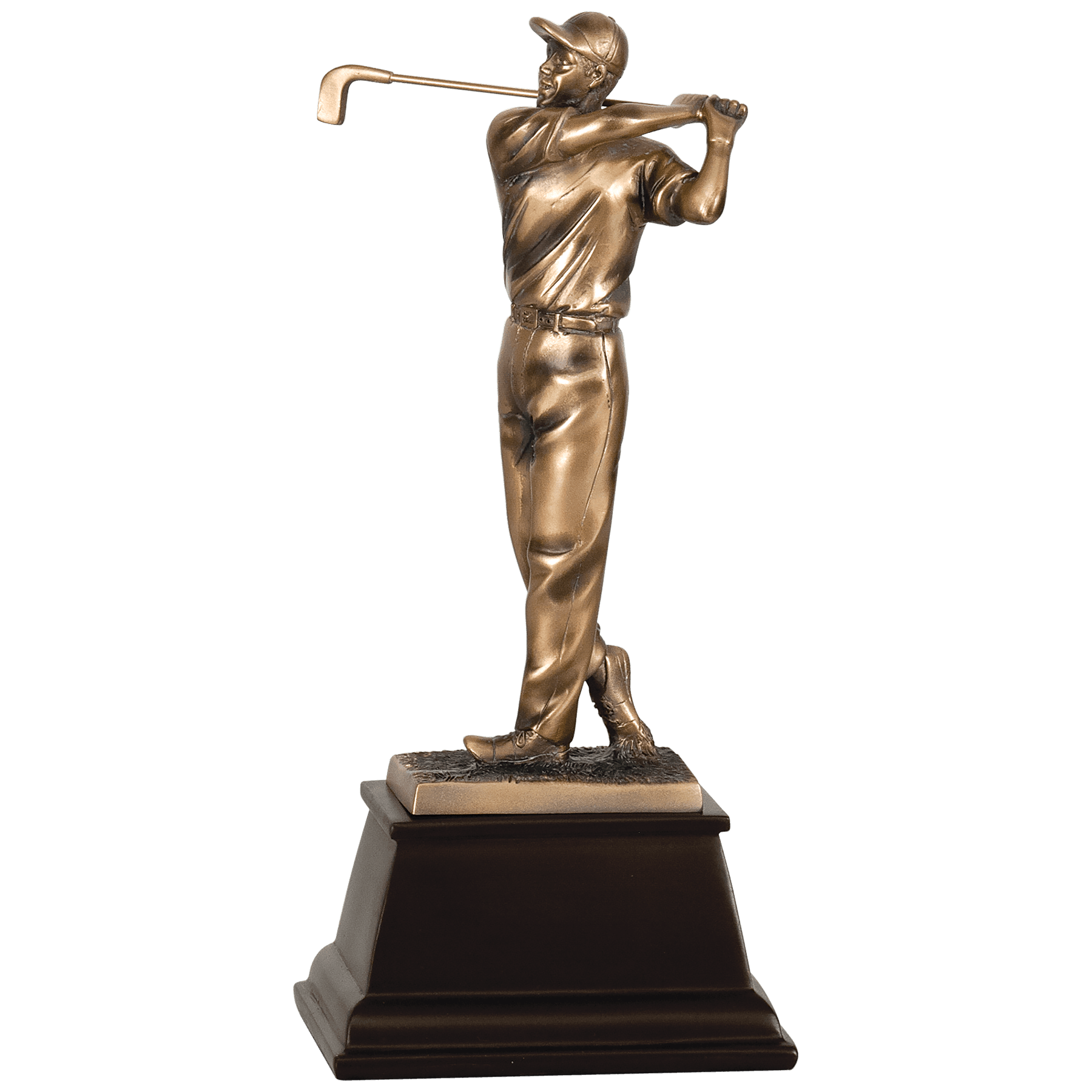 Bronze Male Golf Resin Award - 9 3/4"