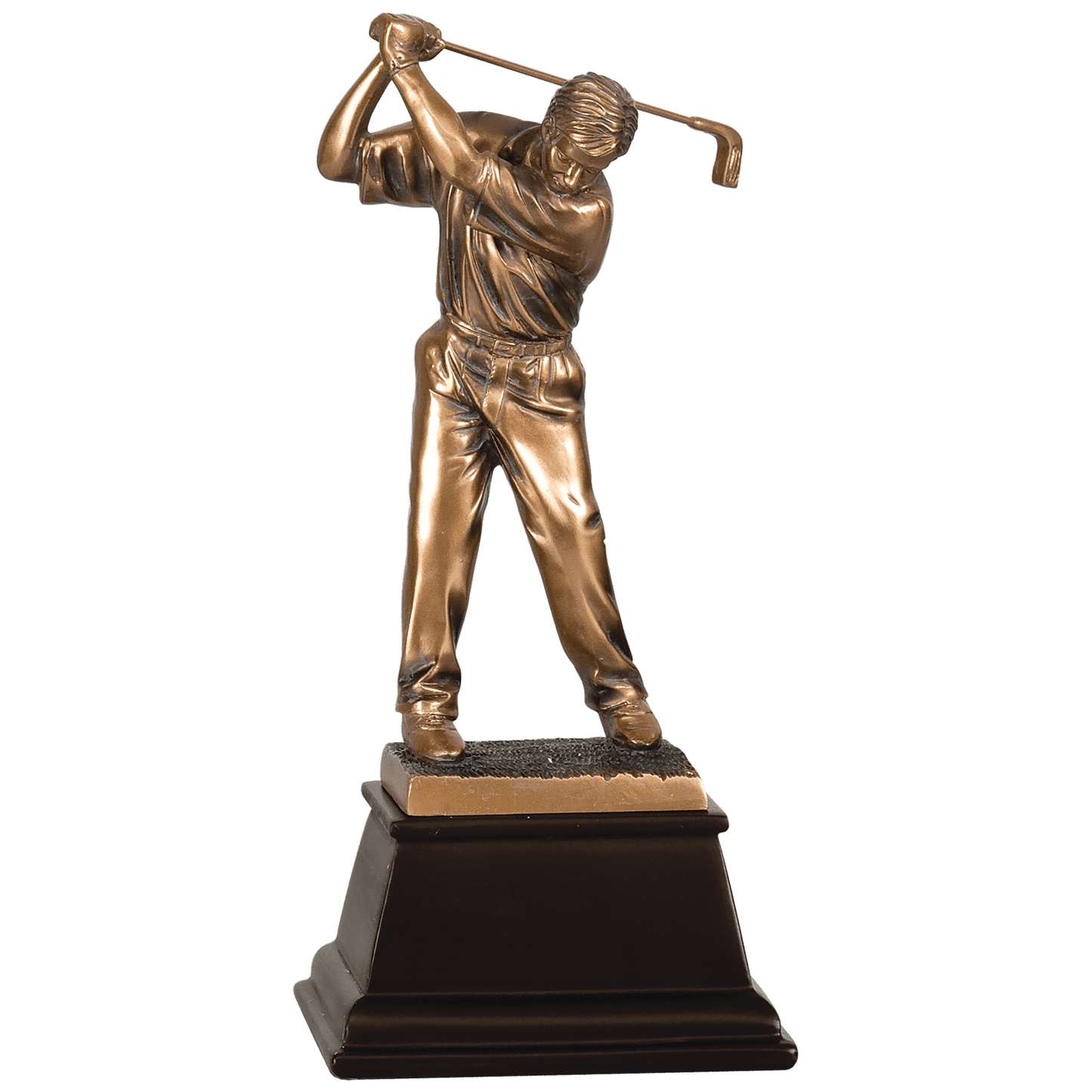 Bronze Male Golf Resin Award - 9 1/2"