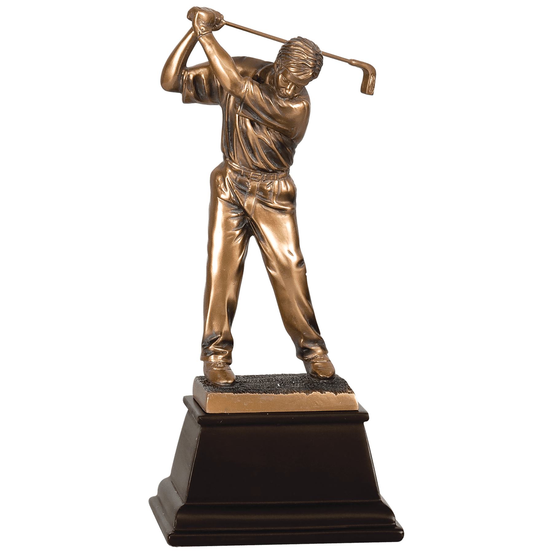 Bronze Male Golf Resin Award - 9 1/2"