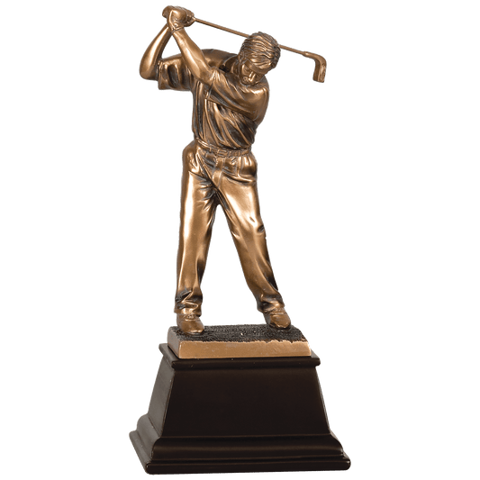 Bronze Male Golf Resin Award - 9 1/2"