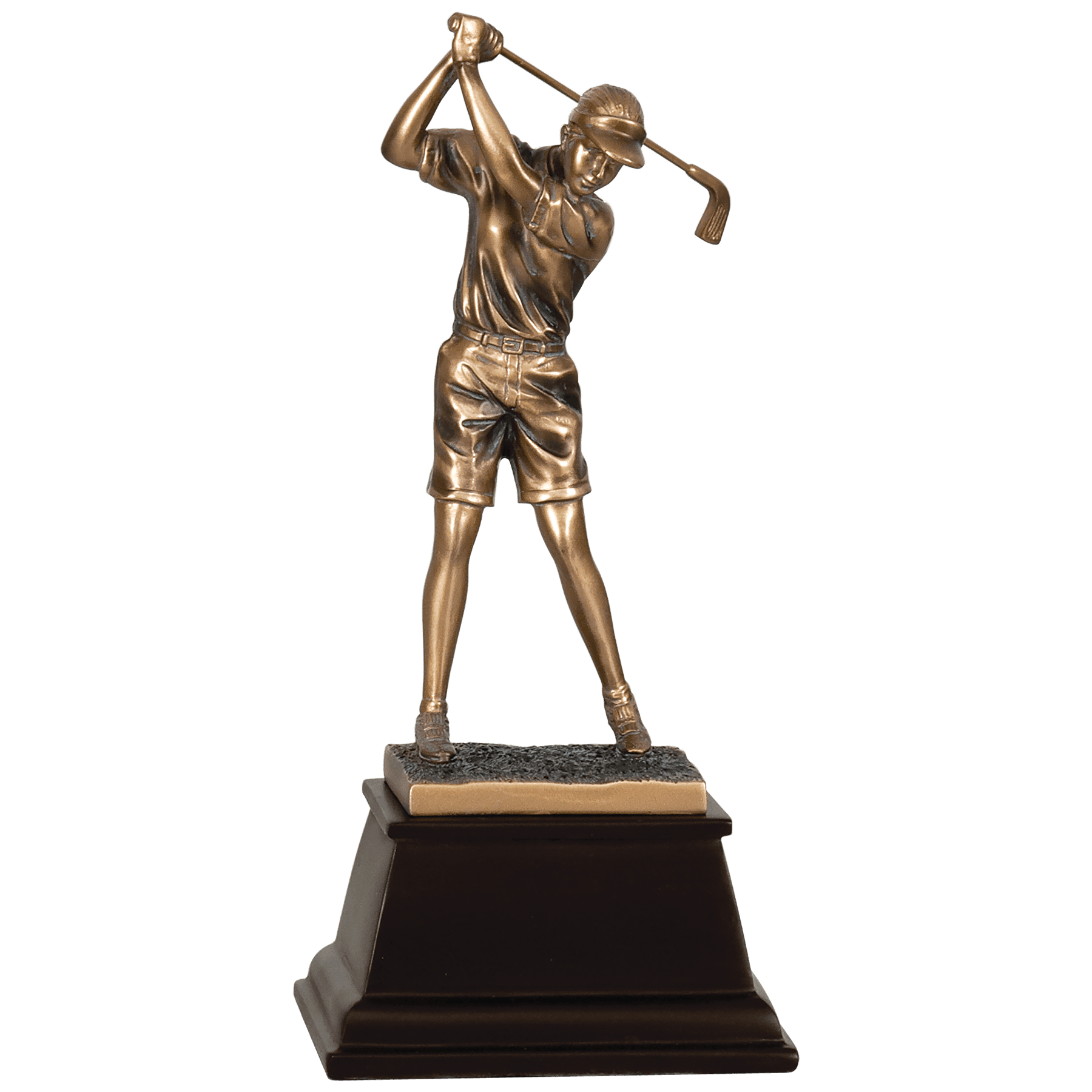 Bronze Female Golf Resin Award - 9 1/2"