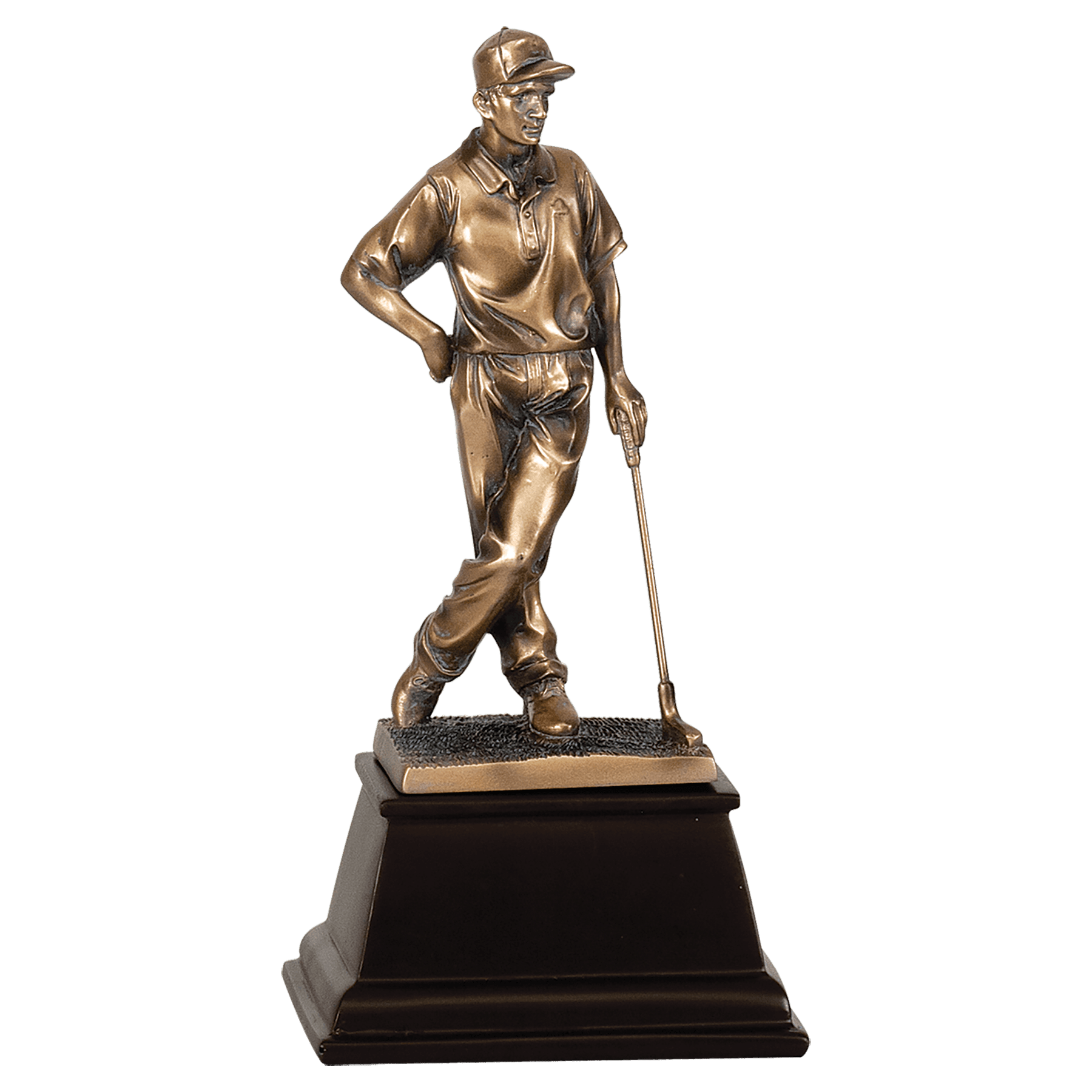 Bronze Male Golf Resin Award - 13"