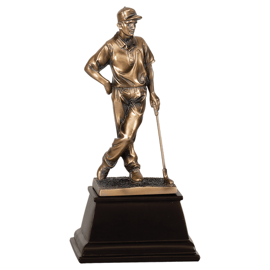 Bronze Male Golf Resin Award - 13"