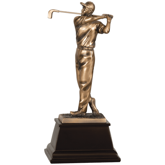 13" Bronze Male Golf Resin Award