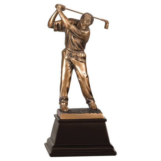 Bronze Male Golf Resin Award - 13 1/4"