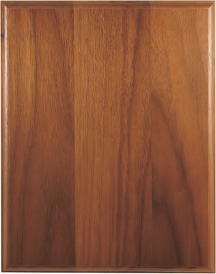 Step-Edge Genuine Walnut Plaque - 8" x 10"