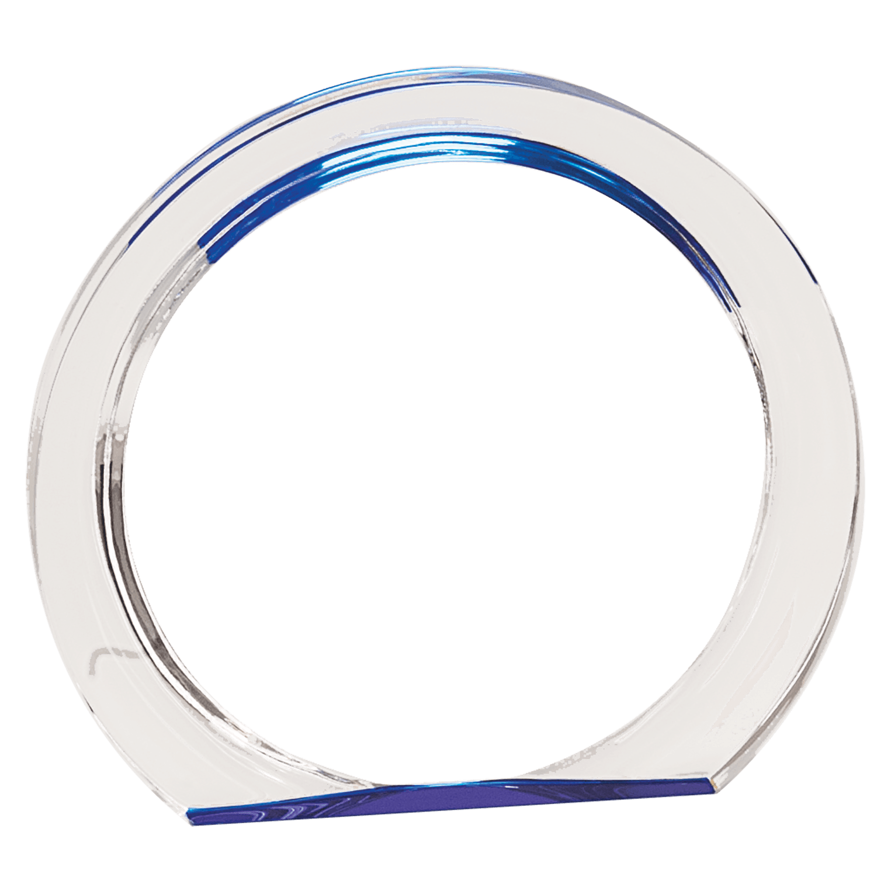 5 3/8" Blue Round Halo Acrylic
