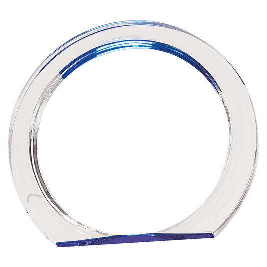 Blue Round Halo Acrylic - 5 3/8"