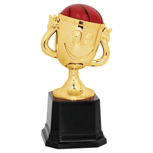 Basketball Happy Cup Trophy - 6"