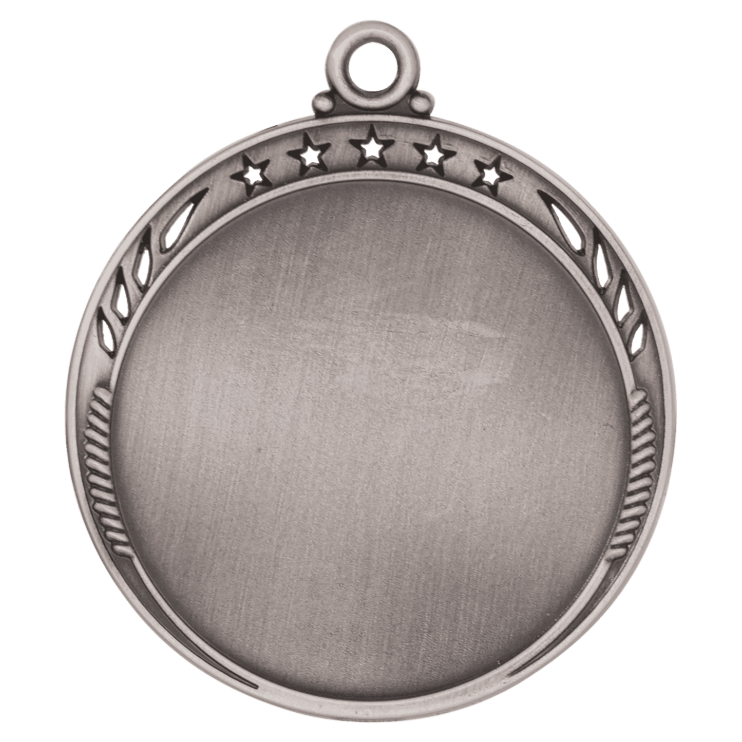 Antique Silver Galaxy 2" Insert Holder Medal - 2 3/8"