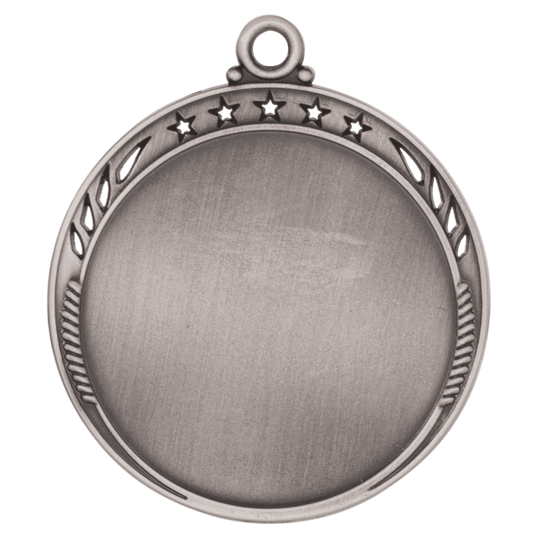 Antique Silver Galaxy 2" Insert Holder Medal - 2 3/8"