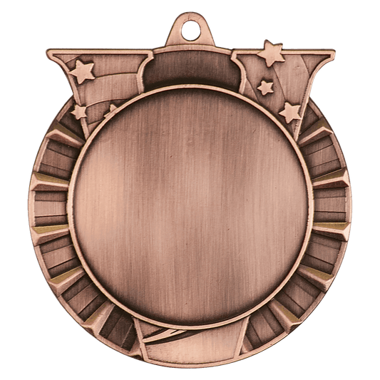 2 3/4" Antique Bronze Victory 2" Insert Holder Medal