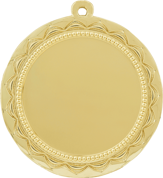 Bright Gold Sun 2" Insert Holder Medal - 2 3/4"
