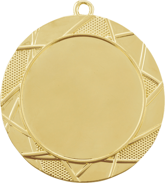 2 3/4" Bright Gold Deco 2" Insert Holder Medal