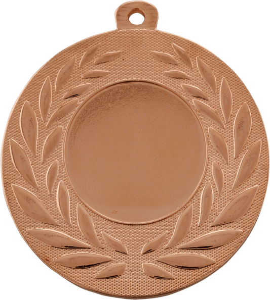 2" Bright Bronze Wreath 1" Insert Holder Medal