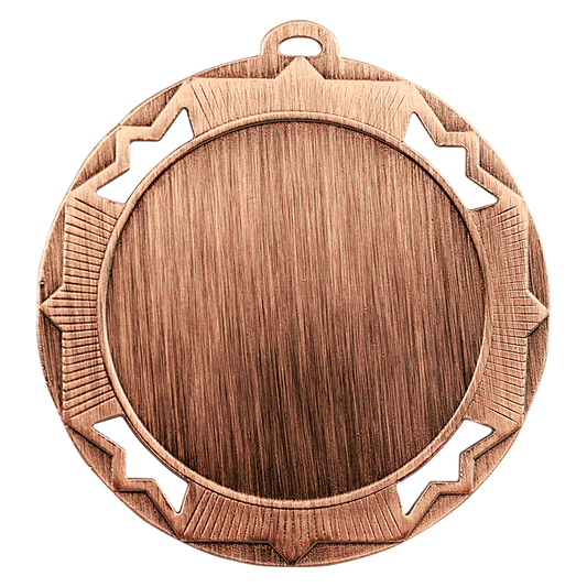2 3/4" Antique Bronze Crown 2" Insert Holder Medal