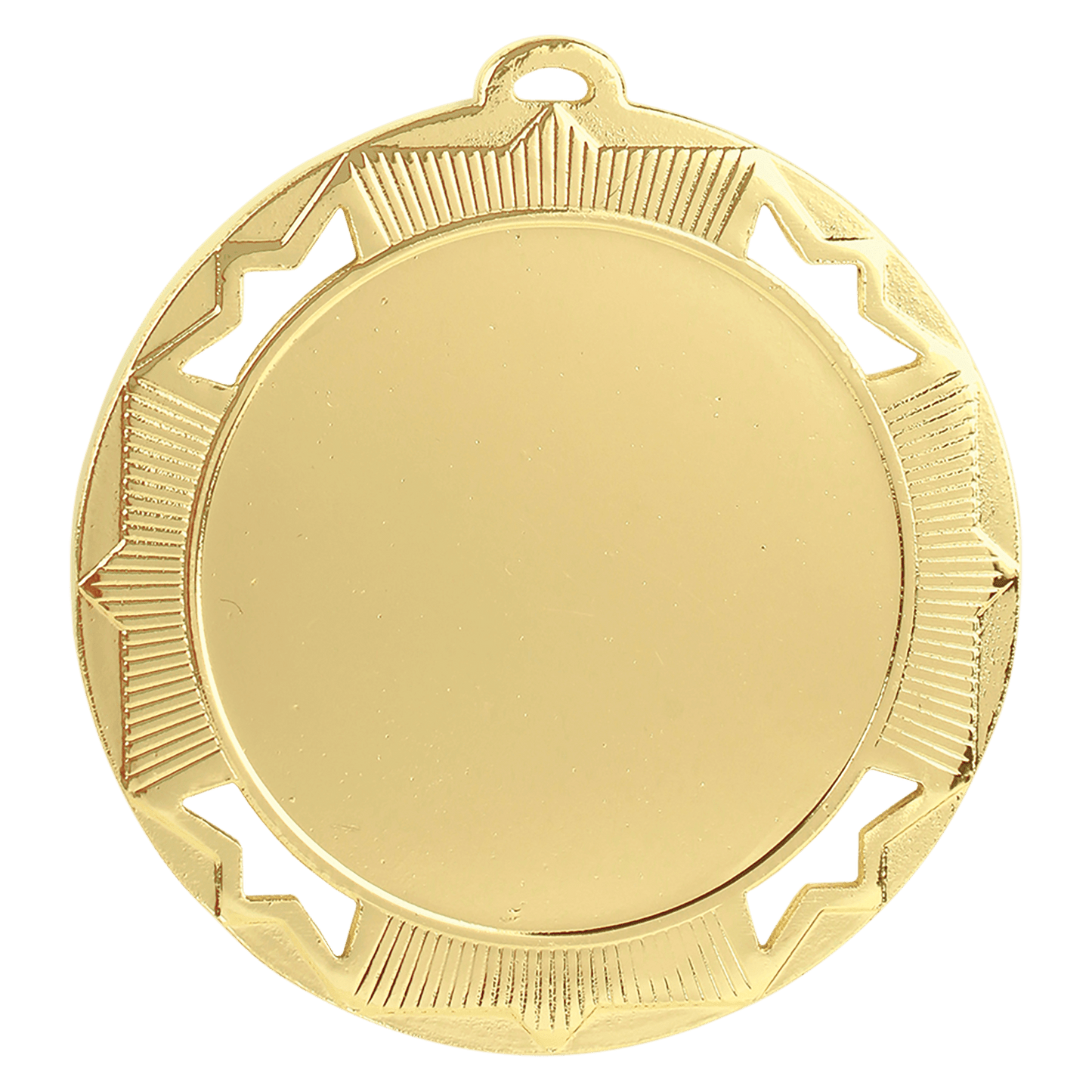 Bright Gold Crown 2" Insert Holder Medal - 2 3/4"