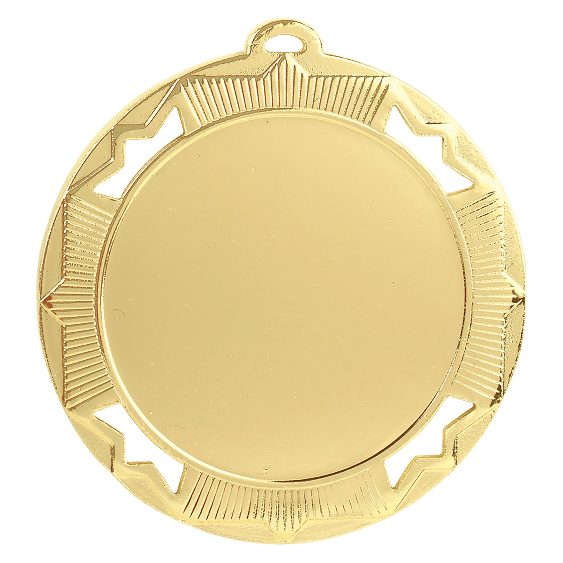 Bright Gold Crown 2" Insert Holder Medal - 2 3/4"