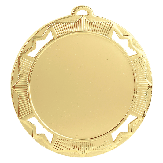 Bright Gold Crown 2" Insert Holder Medal - 2 3/4"