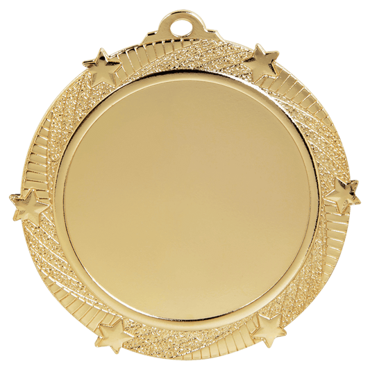 Bright Gold 6-Star 2" Insert Medal Holder - 2 3/4"