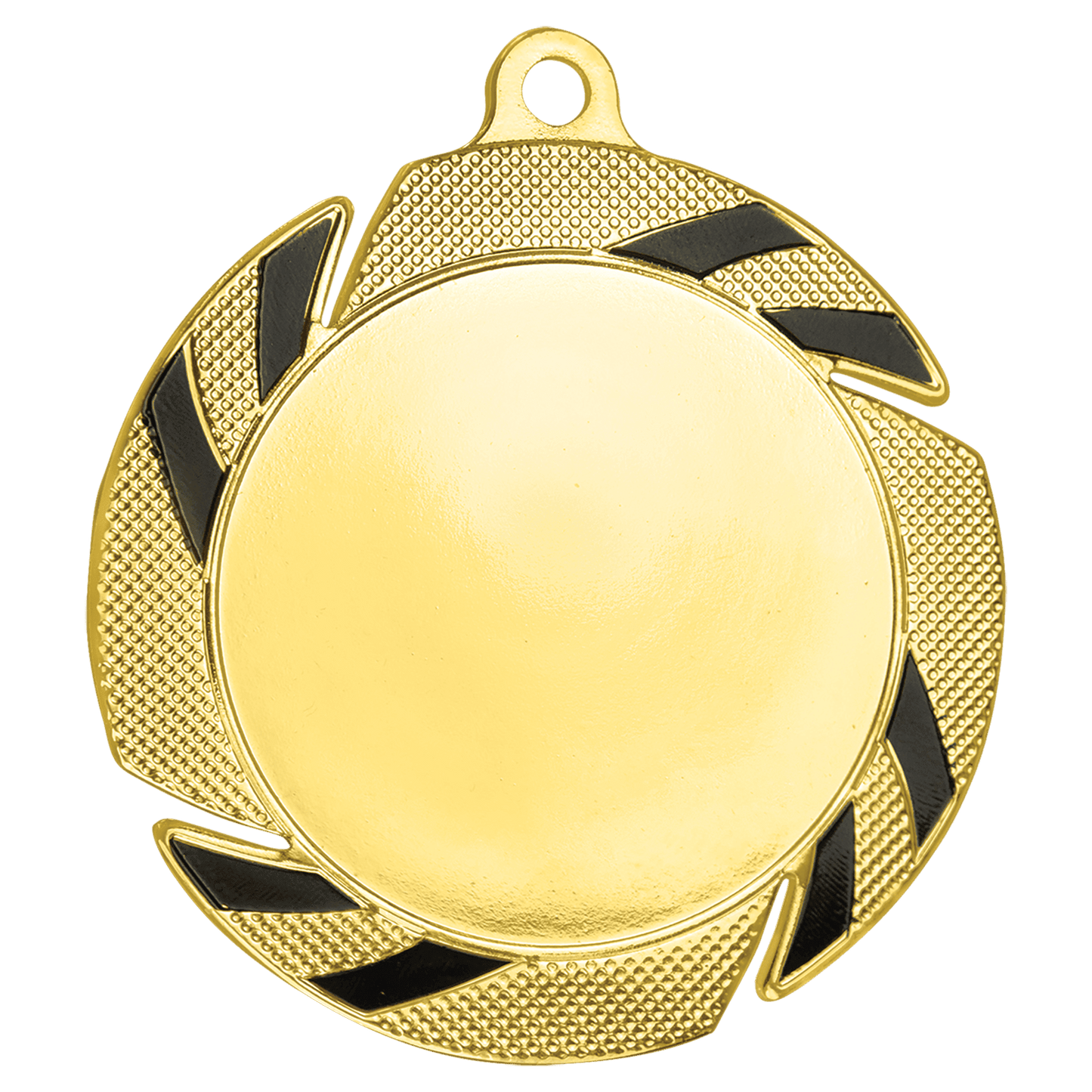 Gold/Black 2" Insert Medal Holder - 2 3/4"