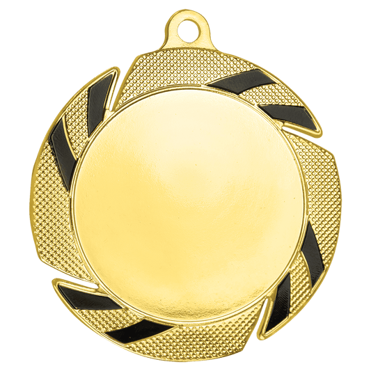 Gold/Black 2" Insert Medal Holder - 2 3/4"