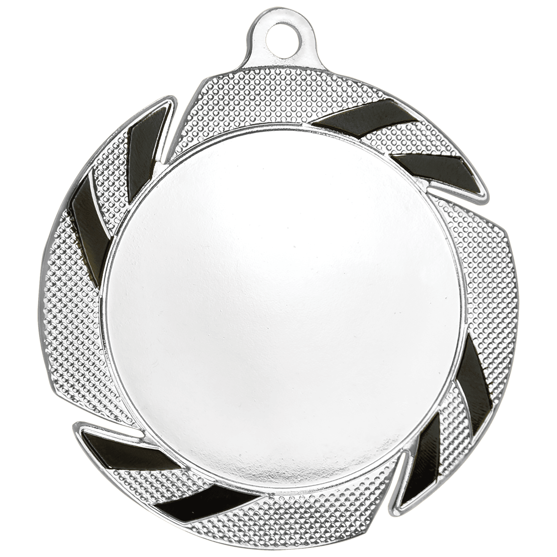 Silver/Black 2" Insert Medal Holder - 2 3/4"