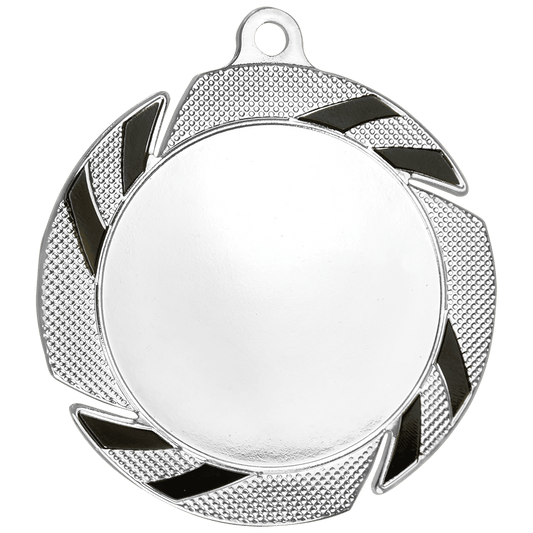 Silver/Black 2" Insert Medal Holder - 2 3/4"