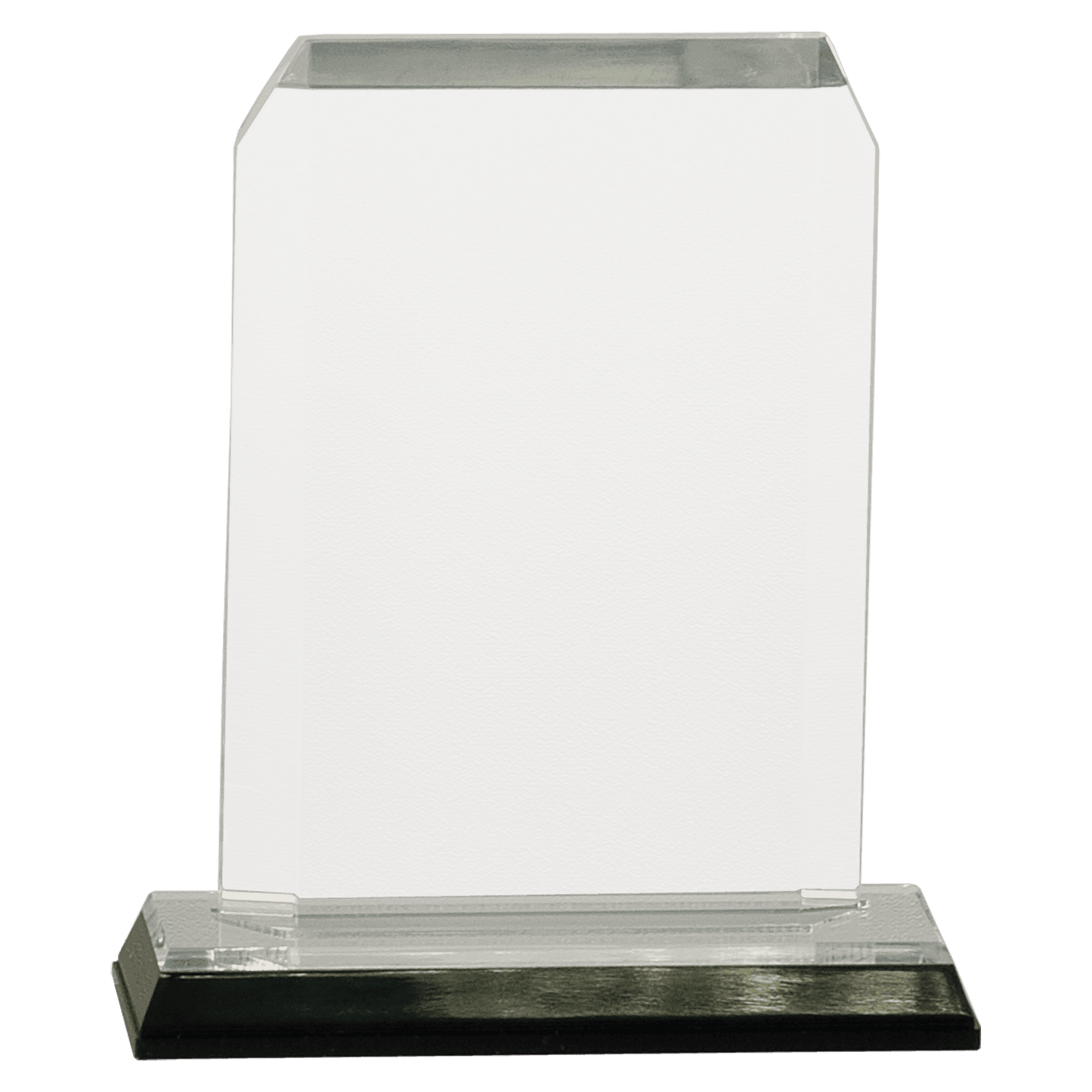 Silver Clipped Corner Impress Acrylic - 3 1/2" x 5 1/2"