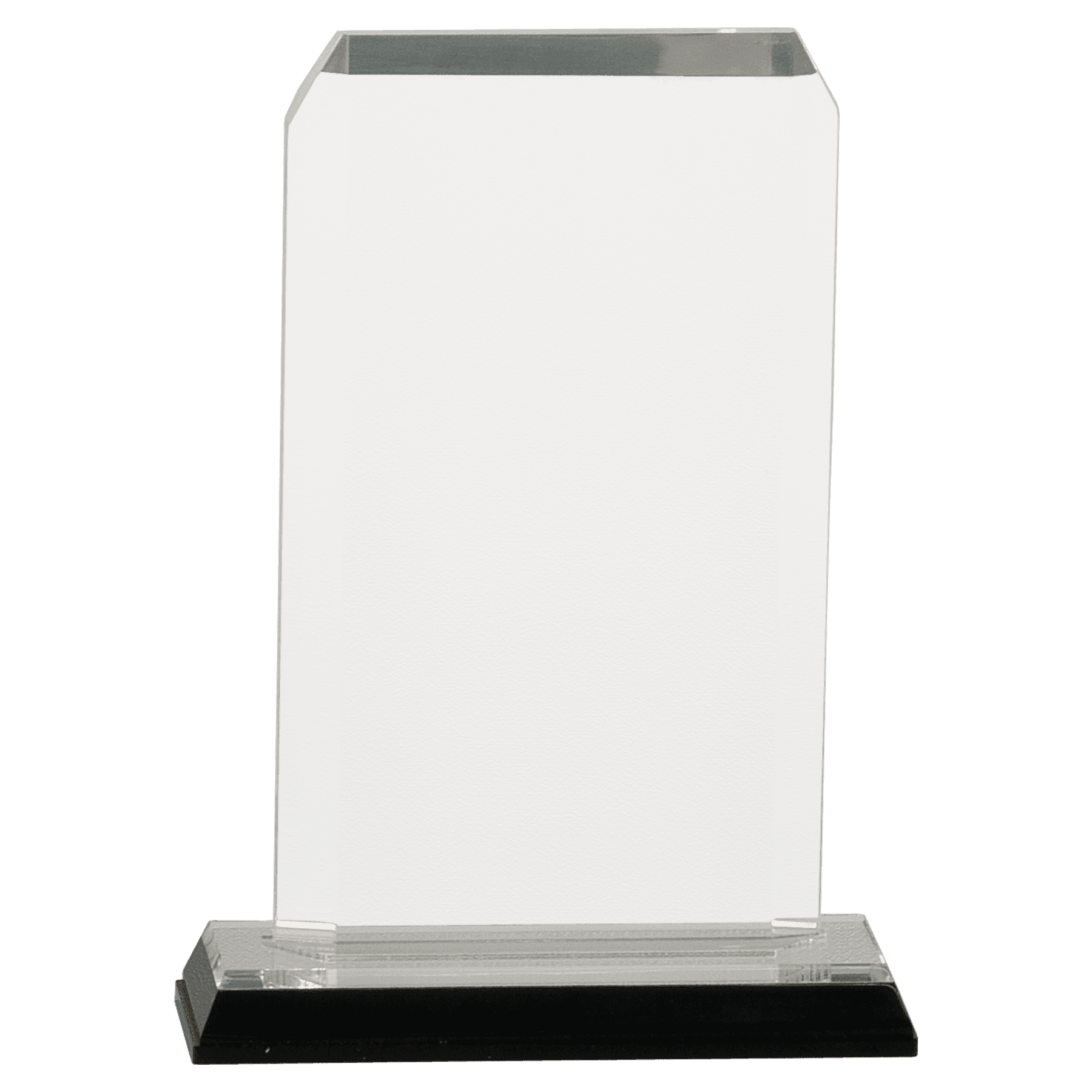 Silver Clipped Corner Impress Acrylic - 3 1/2" x 6 1/2"