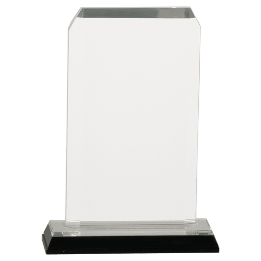 Silver Clipped Corner Impress Acrylic - 3 1/2" x 6 1/2"