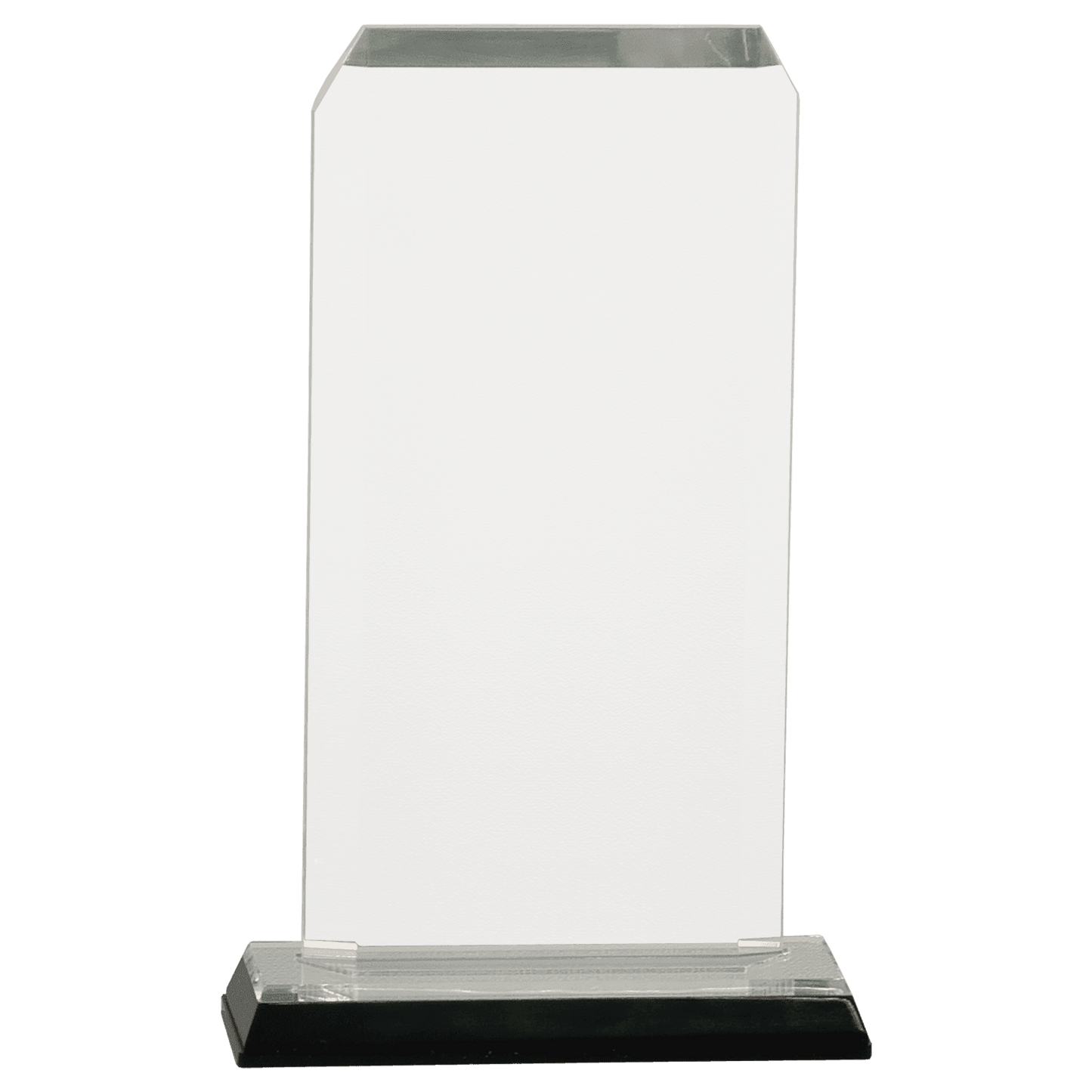 Silver Clipped Corner Impress Acrylic - 3 1/2" x 7 1/2"