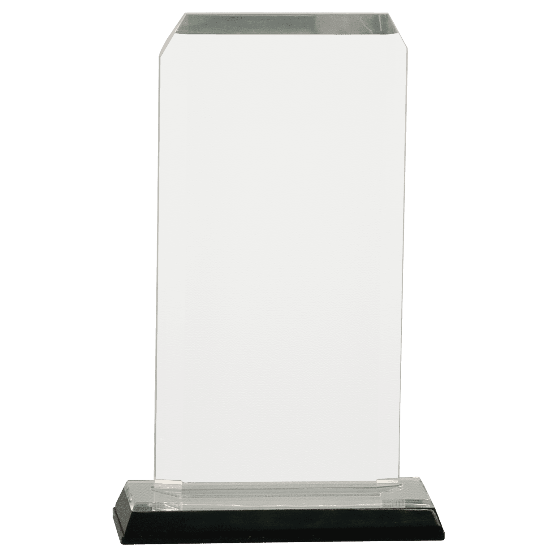 Silver Clipped Corner Impress Acrylic - 3 1/2" x 7 1/2"
