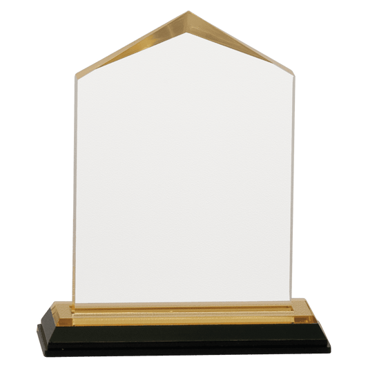 3 1/2" x 5 1/2" Gold Jewel Impress Acrylic