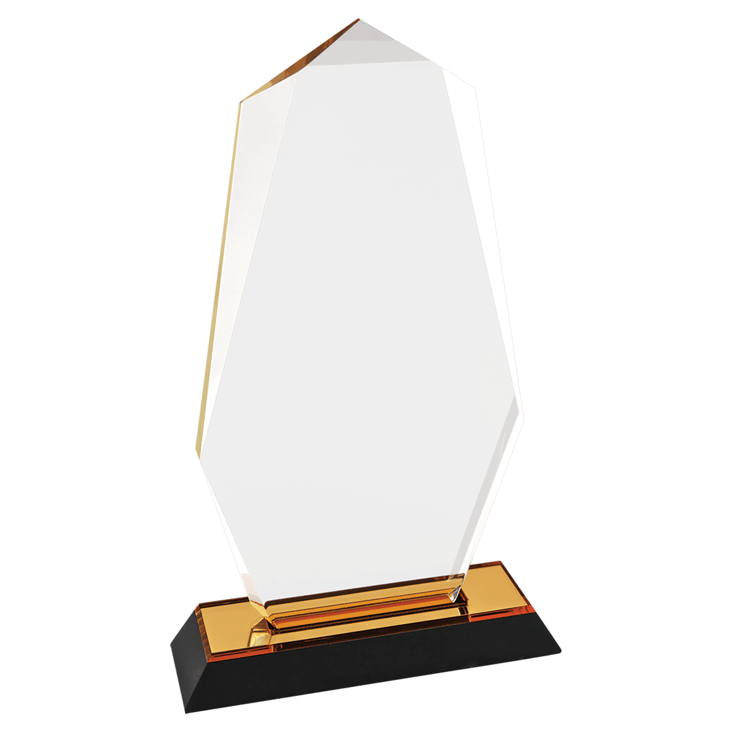 Gold Octagon Point Impress Acrylic - 9"