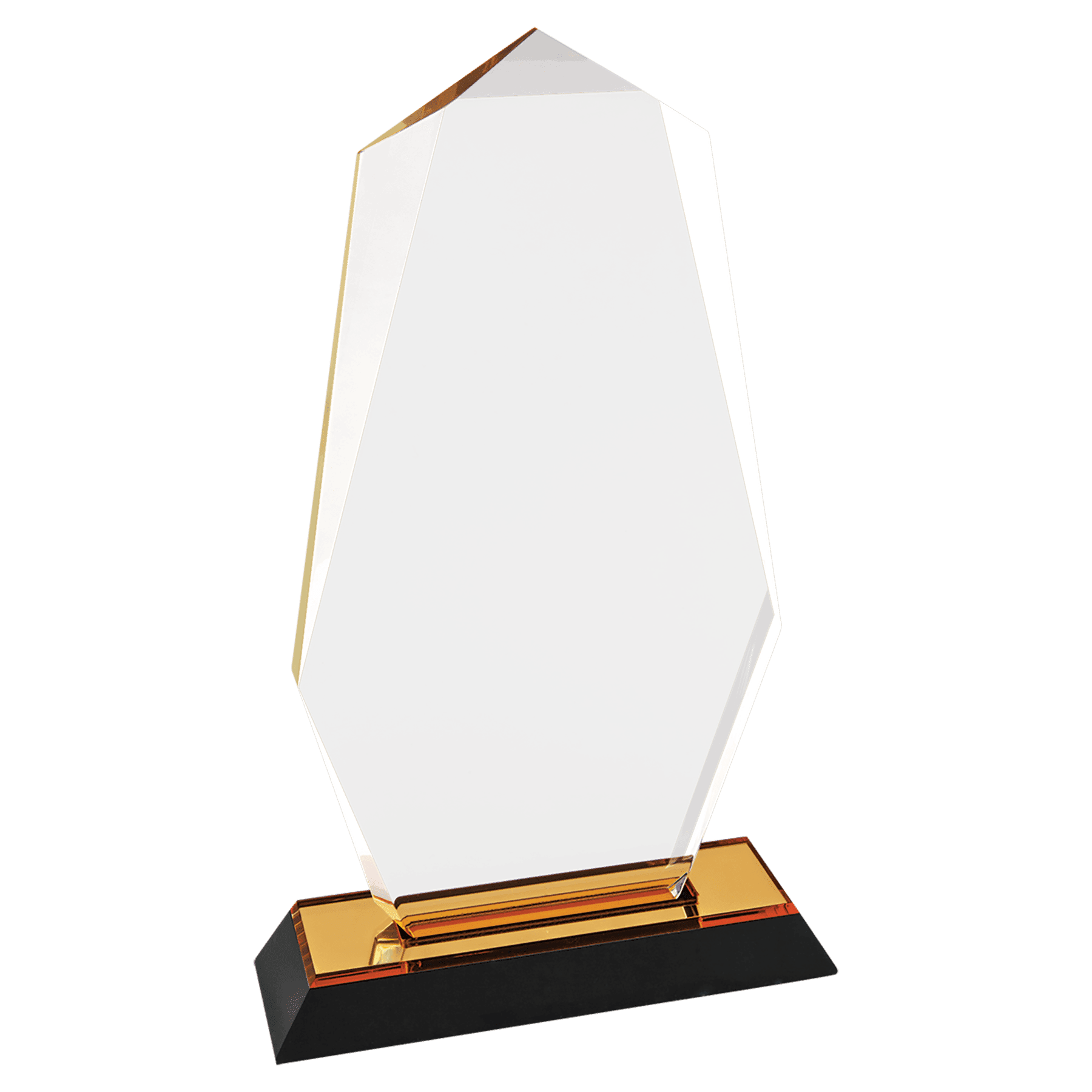 Gold Octagon Point Impress Acrylic - 9"