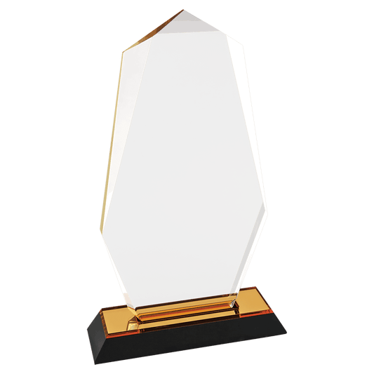Gold Octagon Point Impress Acrylic - 9"